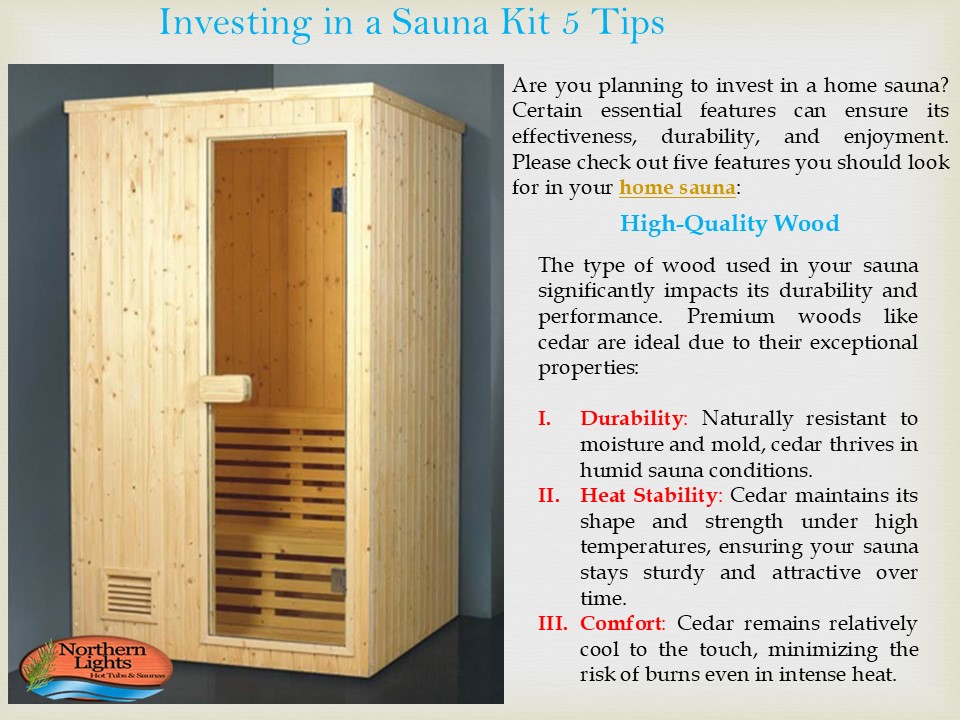 Investing in a Sauna Kit: 5 Tips