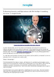 Expert DevSecOps Consulting Services | Goognu