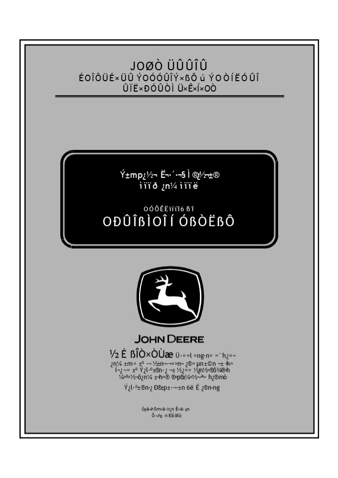John Deere 4110 and 4115 Compact Utility Tractors Operator’s Manual Instant Download (PIN110001-) (Publication No.OMLVU13326