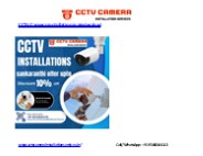CCTV Camera Installation Experts