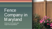 Fence and Deck company in Delaware
