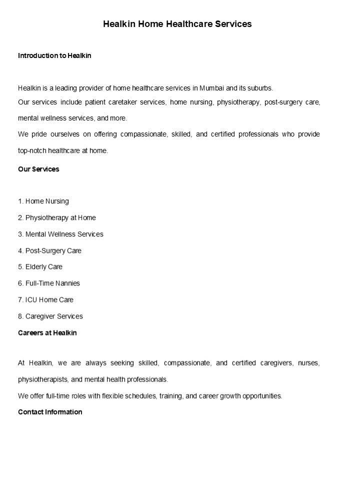 Mumbai, Nursing Care Ab Ghar Pe! Healkin Hai Na!