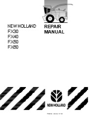 New Holland FX50 Forage Harvester Service Repair Manual Instant Download