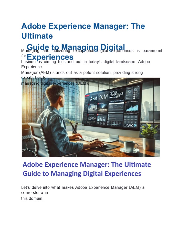 Adobe Experience Manager: The Ultimate Guide to Managing Digital Experiences