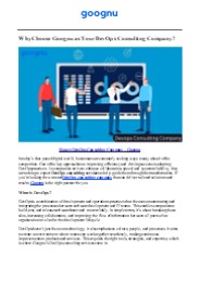 Expert DevOps Consulting Company – Goognu