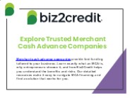 Explore Trusted Merchant Cash Advance Companies