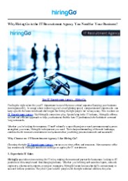 Top IT Recruitment Agency – HiringGo