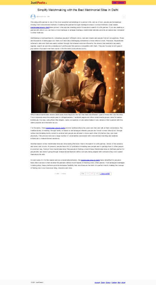 Simplify Matchmaking with the Best Matrimonial Sites in Delhi