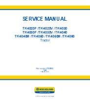 New Holland TK4050 Tractor Service Repair Manual Instant Download