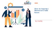 How to Improve Business Credit Score