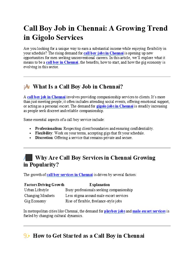 How To Join Gigolo Job In Chennai (2)