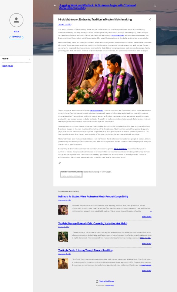 Hindu Matrimony: Embracing Tradition in Modern Matchmaking