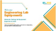 Materials Testing Lab Equipment Exporters In India