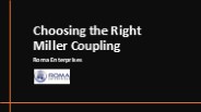 Choosing the Right Miller Coupling