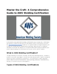 How to Get AWS Welding Certification in 2025
