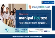 Blood Test Centre in Bangalore