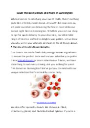 Savor the Best Donuts and More in Cannington