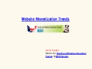 Website Monetization Trends