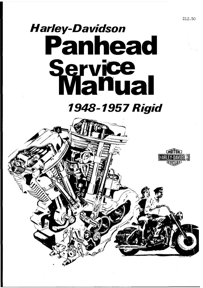 1948 to 1957 Rigid Harley Davidson Panhead Service Repair Manual Instant Download