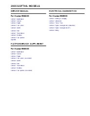 2005 Harley Davidson Softail Service Repair Manual Instant Download