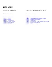 2013 Harley Davidson V-Rod, Night Rod Service Repair Manual Instant Download