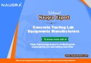 Concrete Testing Lab Equipments Manufacturers (2)