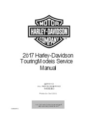 2017 Harley Davidson Touring Service Repair Manual Instant Download
