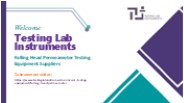 Falling Head Permeameter Testing Equipment Suppliers
