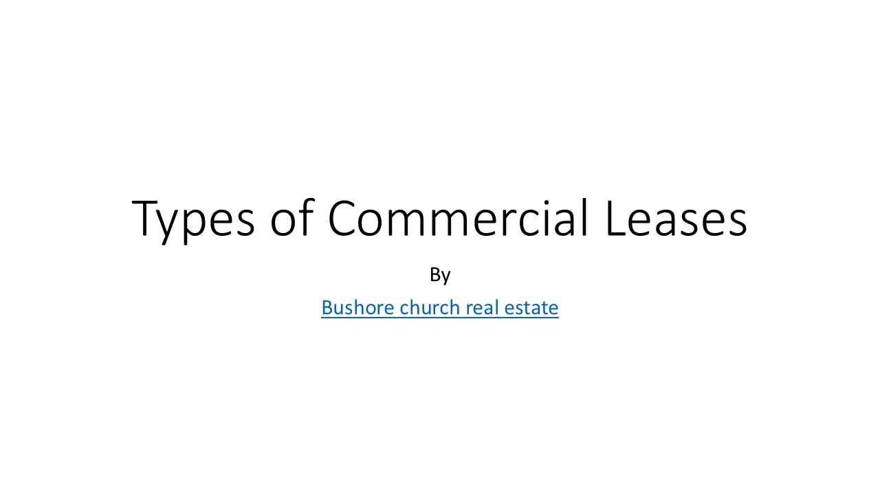 Types of Commercial Leases (2)