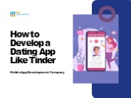 How to Develop a Dating App Like Tinder