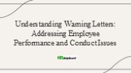 Employee Warning Letter, Warning Letter