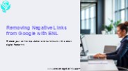 Removing Negative Links from Google with ENL
