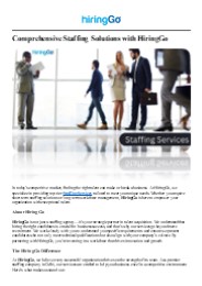 HiringGo: Your Trusted Partner for Staffing Services