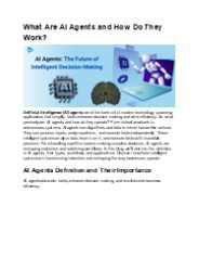 The Evolution of AI Agents and Their Applications