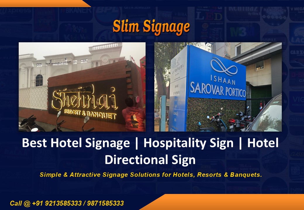 Best Hotel Signage | Hospitality Sign | Hotel Directional Sign