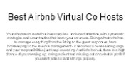 Best Airbnb Virtual Co Hosts
