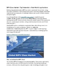BIPV Glass Market: Top 3 Materials and Real-World Applications