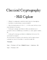 Classical-Cryptography