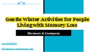 Gentle Winter Activities for People Living with Memory Loss