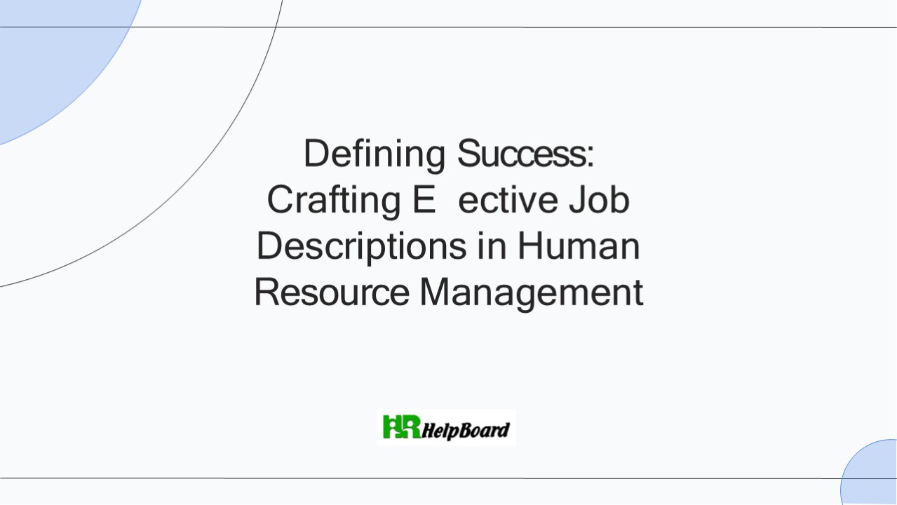 Job Description Meaning and Definition