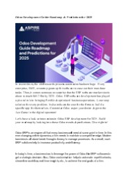 Odoo Development Guide: 2025 Roadmap & Trends