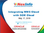 Integrating WMS Cloud with SCM Cloud