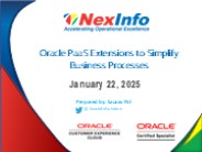 NexInfo_Oracle PaaS Webinar