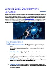 What is SaaS Development Services ?
