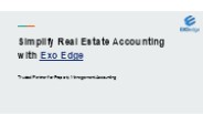 Simplify Real Estate Accounting with Exo Edge