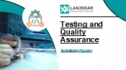 Best Electronics Testing & Quality Assurance Services | Lanjekar Mfg