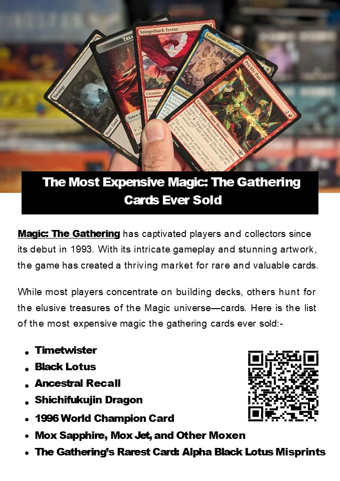 The Most Expensive Magic: The Gathering Cards Ever Sold
