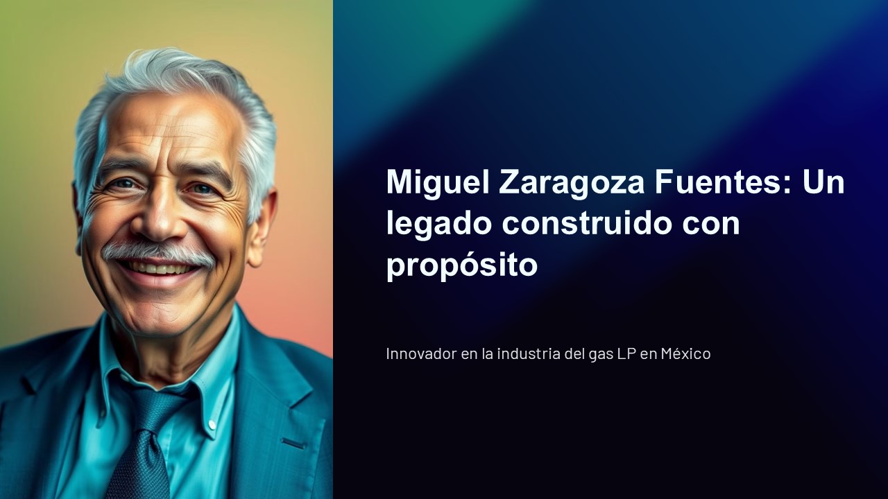 Miguel Zaragoza Fuentes: Un legado construido con propósito