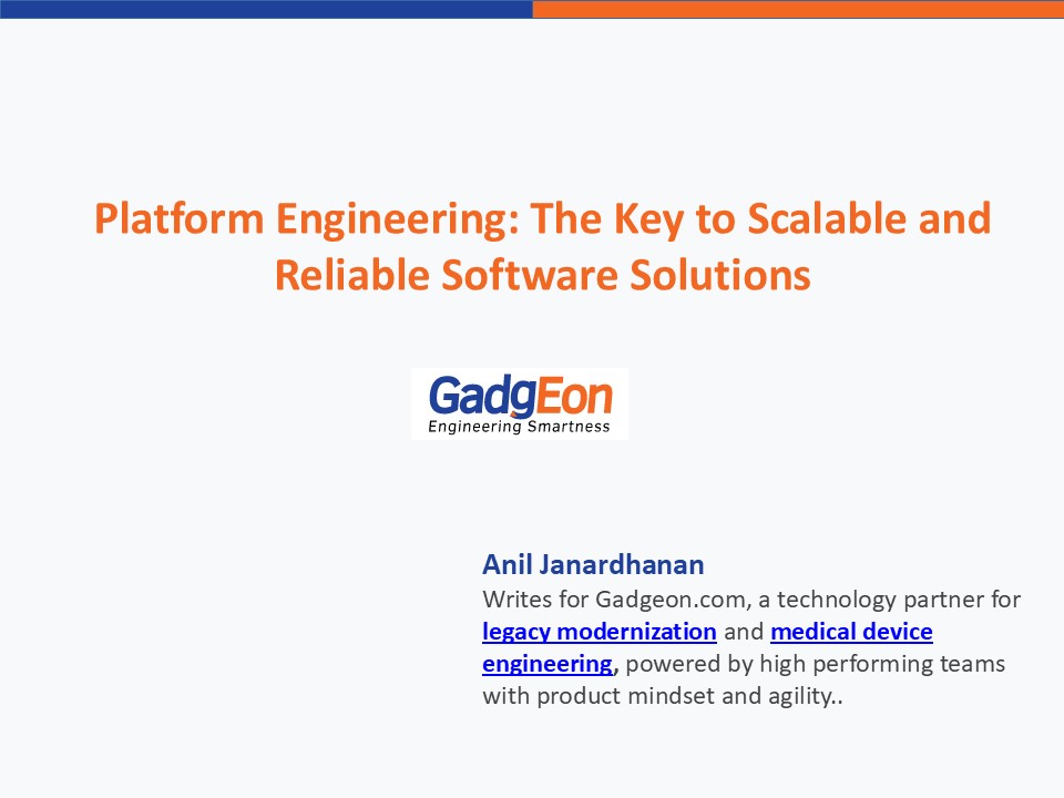 Platform Engineering: The Key to Scalable and Reliable Software Solutions