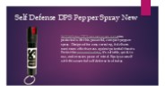 Self Defense DPS Pepper Spray New